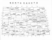 North Dakota State Map, LaMoure County 1958